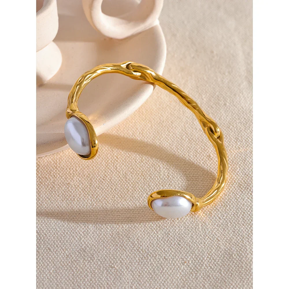 Imitation Pearl Cuff Bracelet for Women