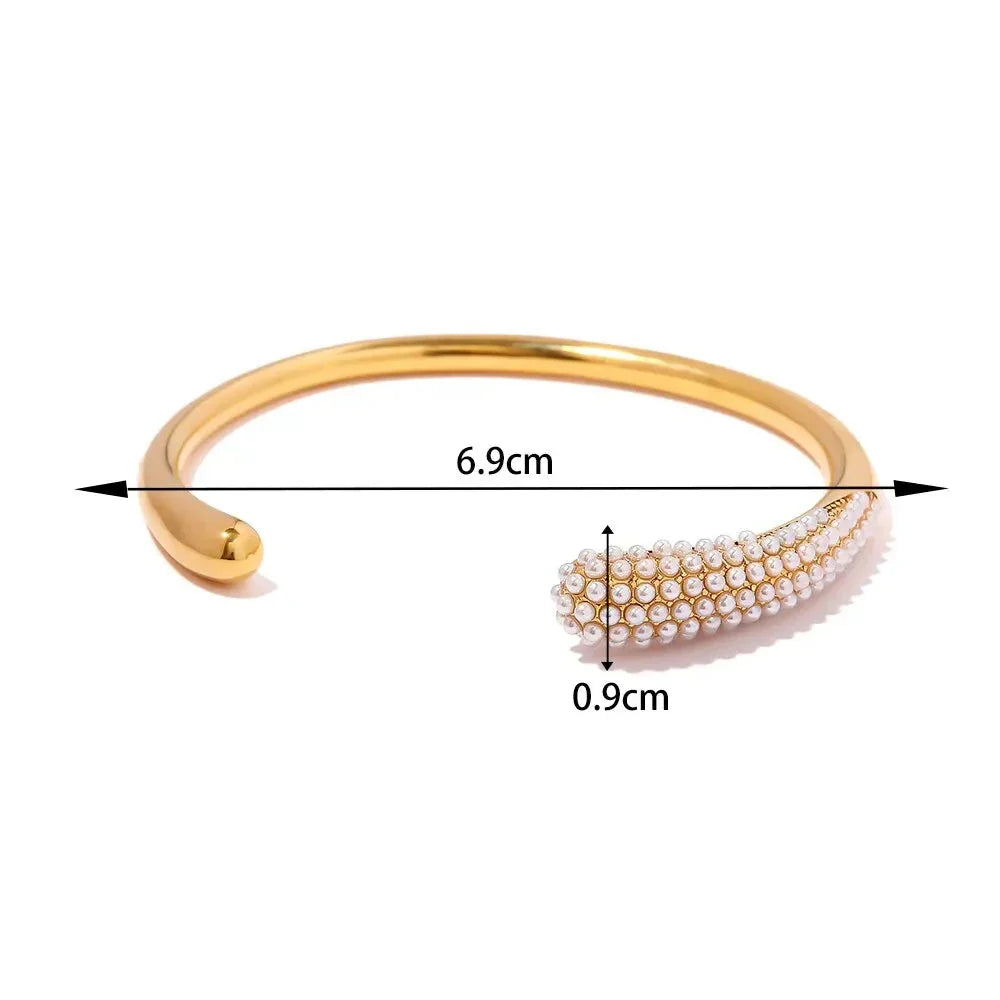 Elegant Gold Open Bangle Accessories for Women