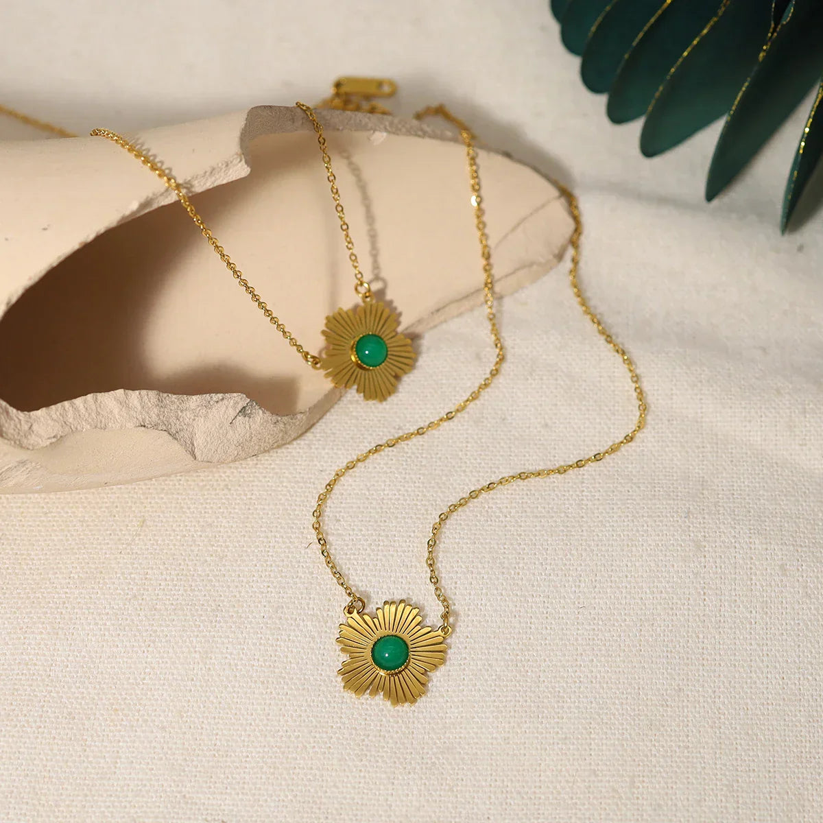 Jade Stone Pendant Necklace for Women