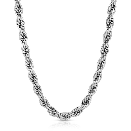 Chunky Silver Necklace with Bold Design