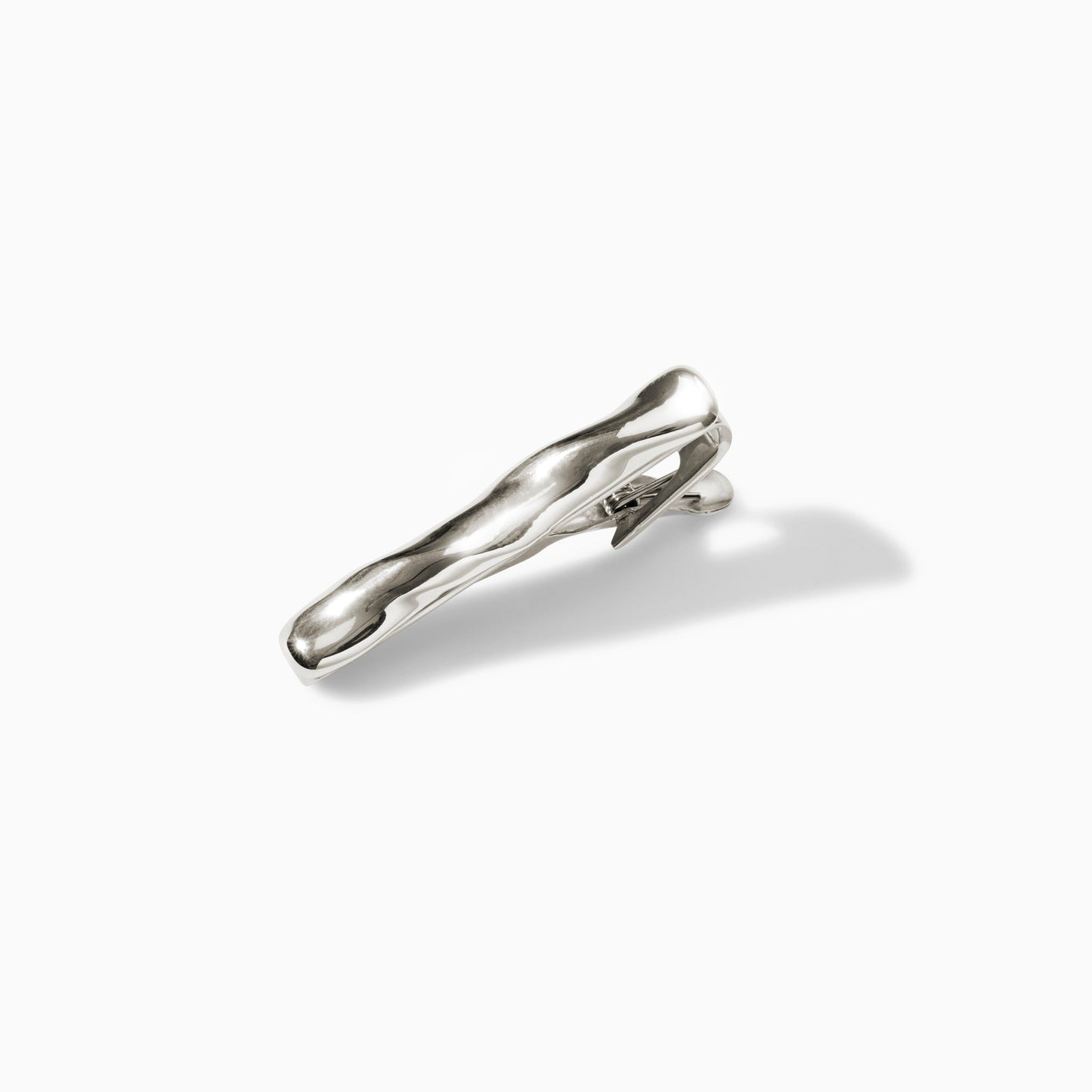 Sleek Silver Tie Clip for Elegant Attire