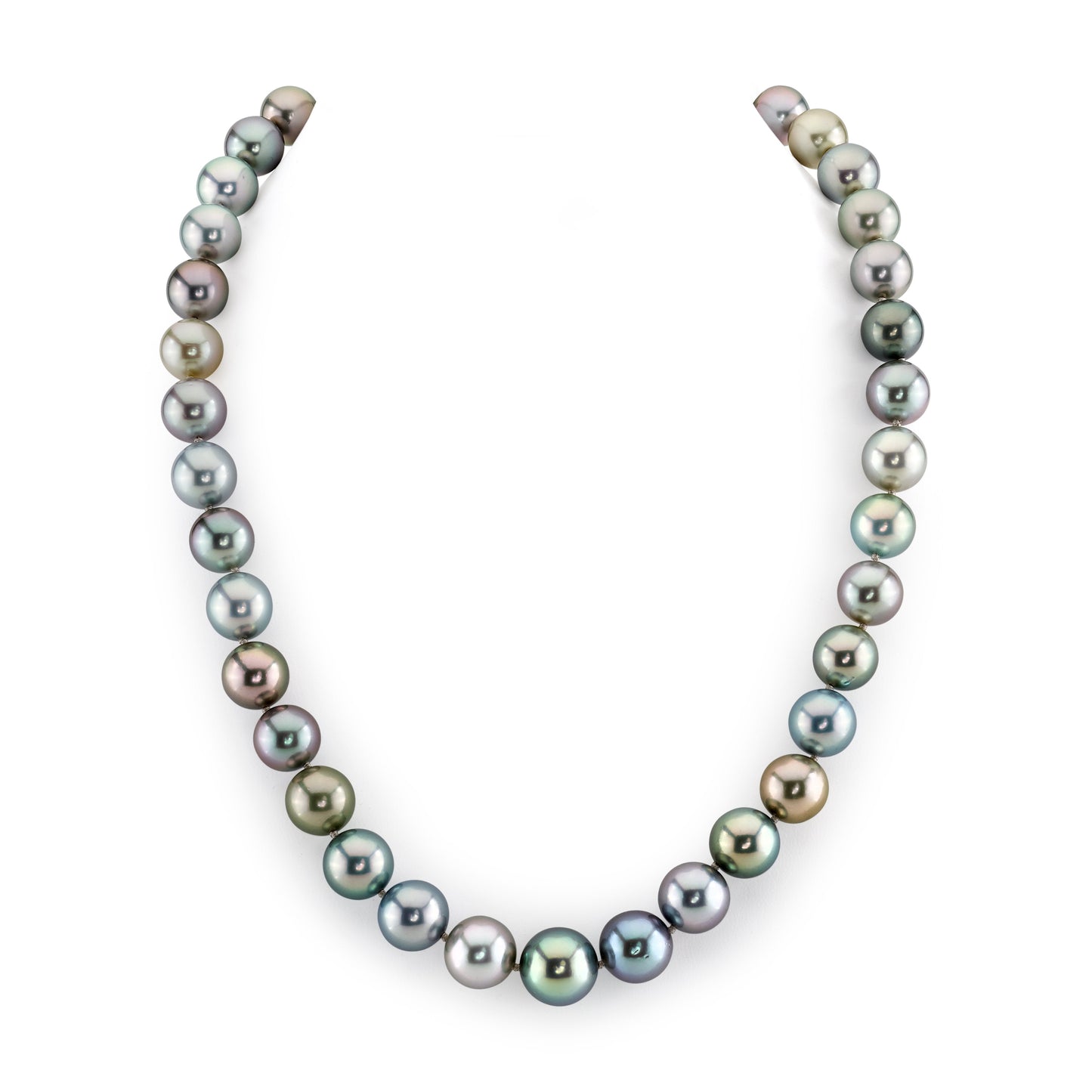 Multi-Color Tahitian Pearl Necklace in Pastel Shades