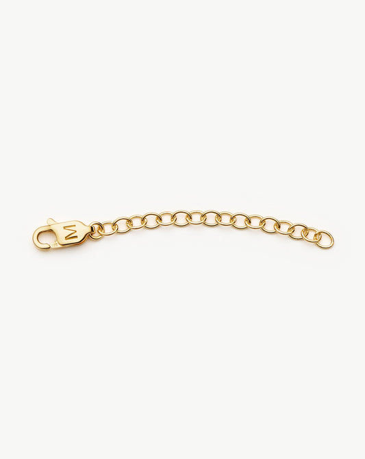 Adjustable Chain Necklace Extender in 18k Gold Vermeil