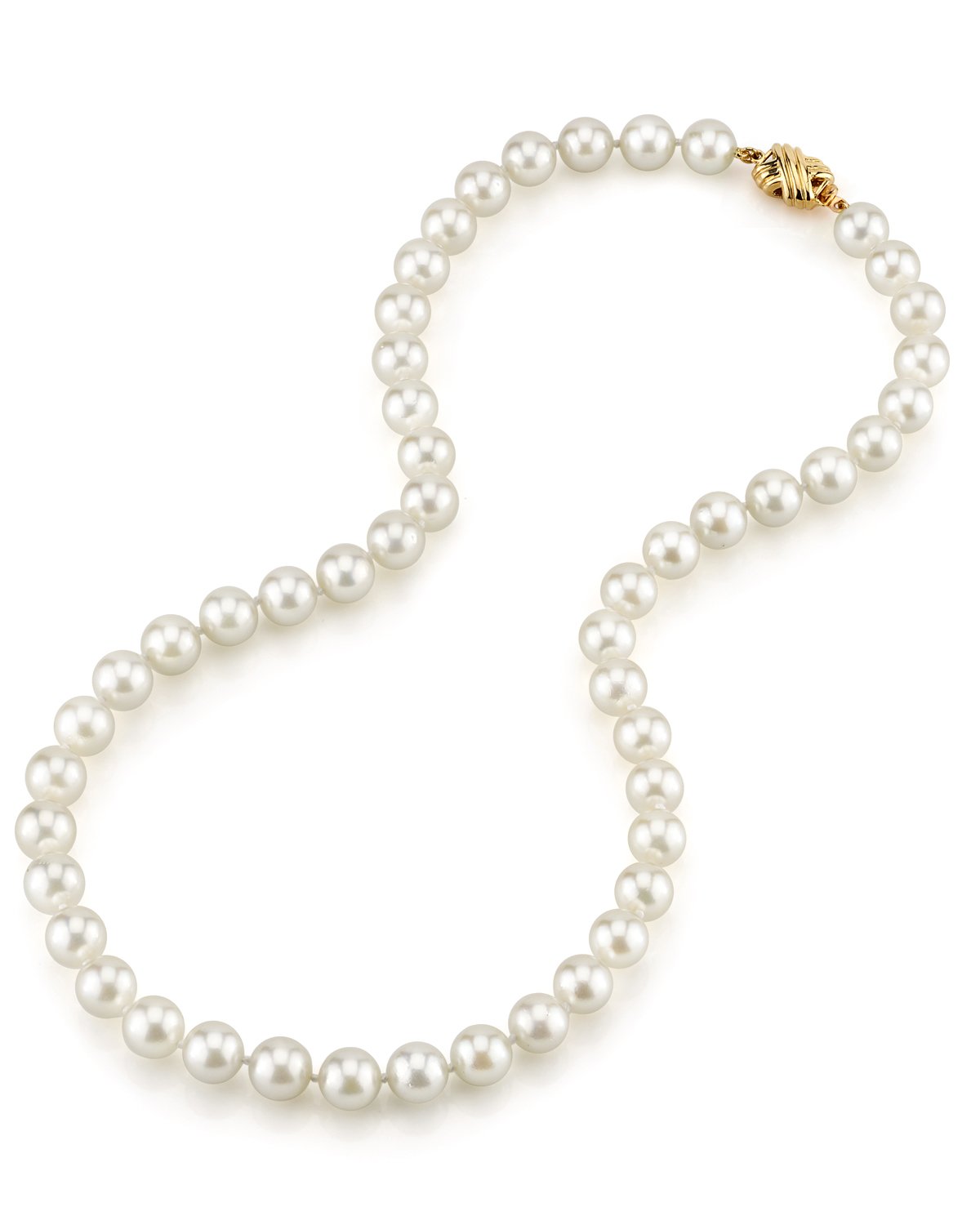 White Akoya Pearl Necklace in AAA Quality 3