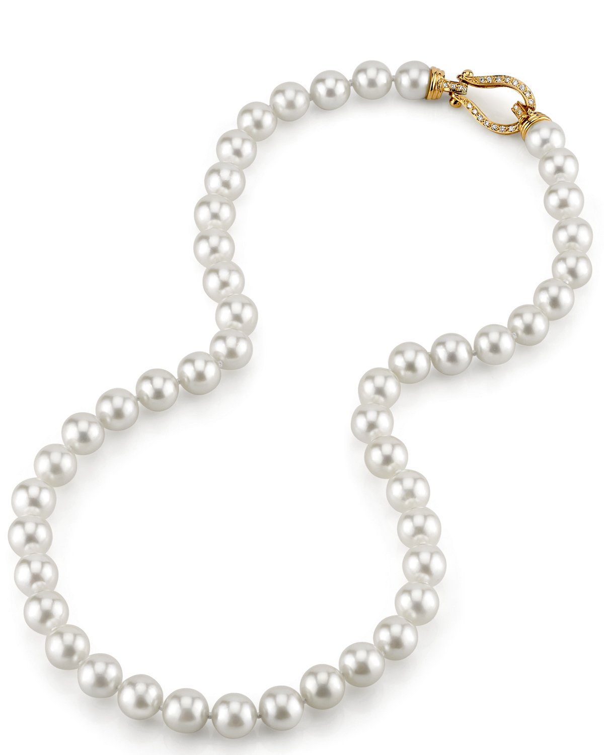 Japanese Hanadama Akoya Pearl Necklace in White