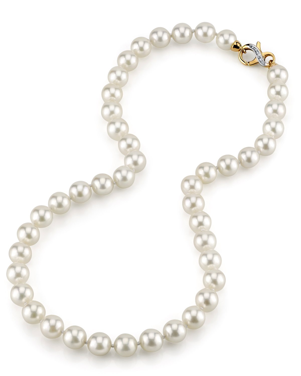 Japanese Akoya Pearl Necklace in White 9.0-9.5mm