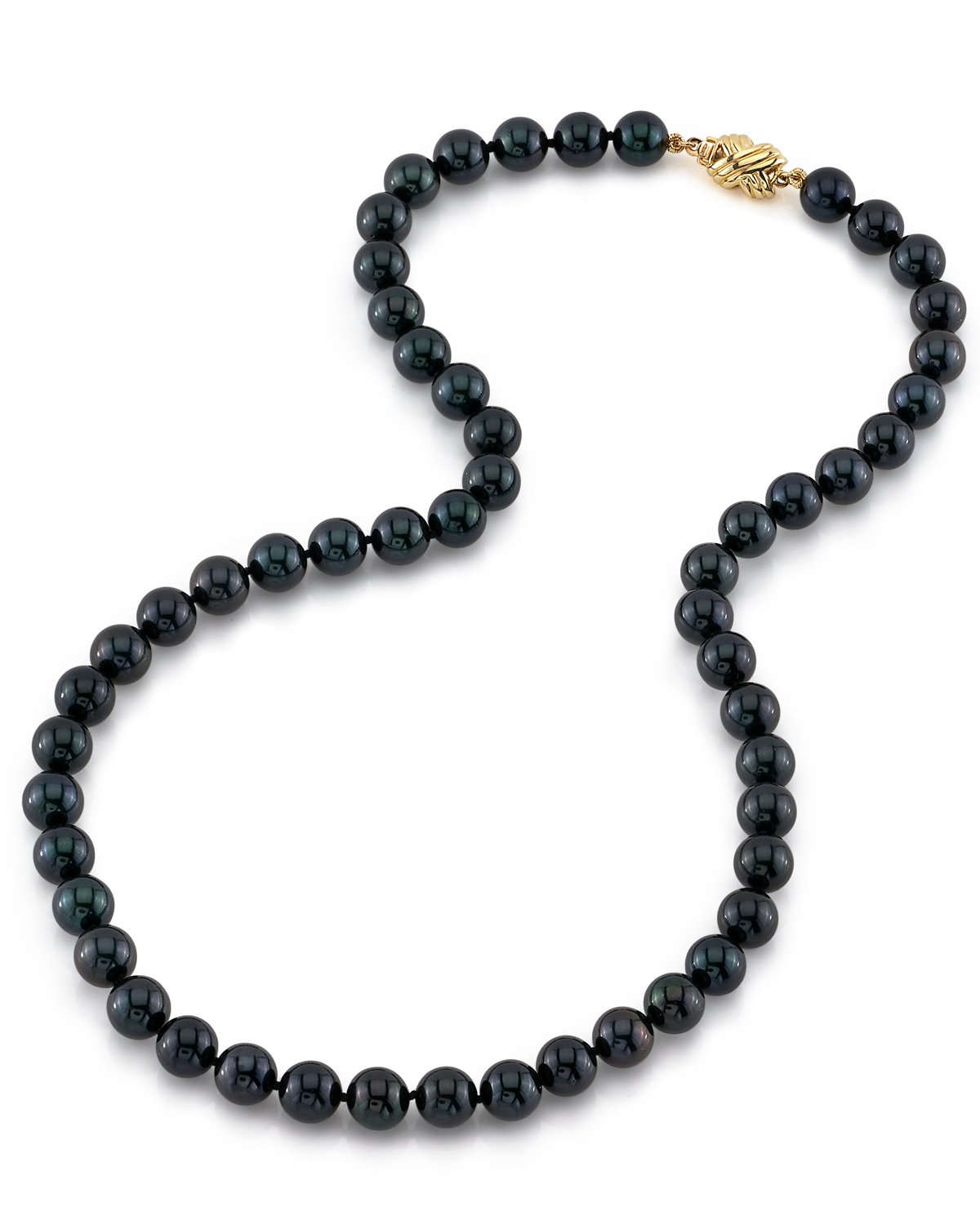 Black Akoya Pearl Necklace in AAA Quality 2