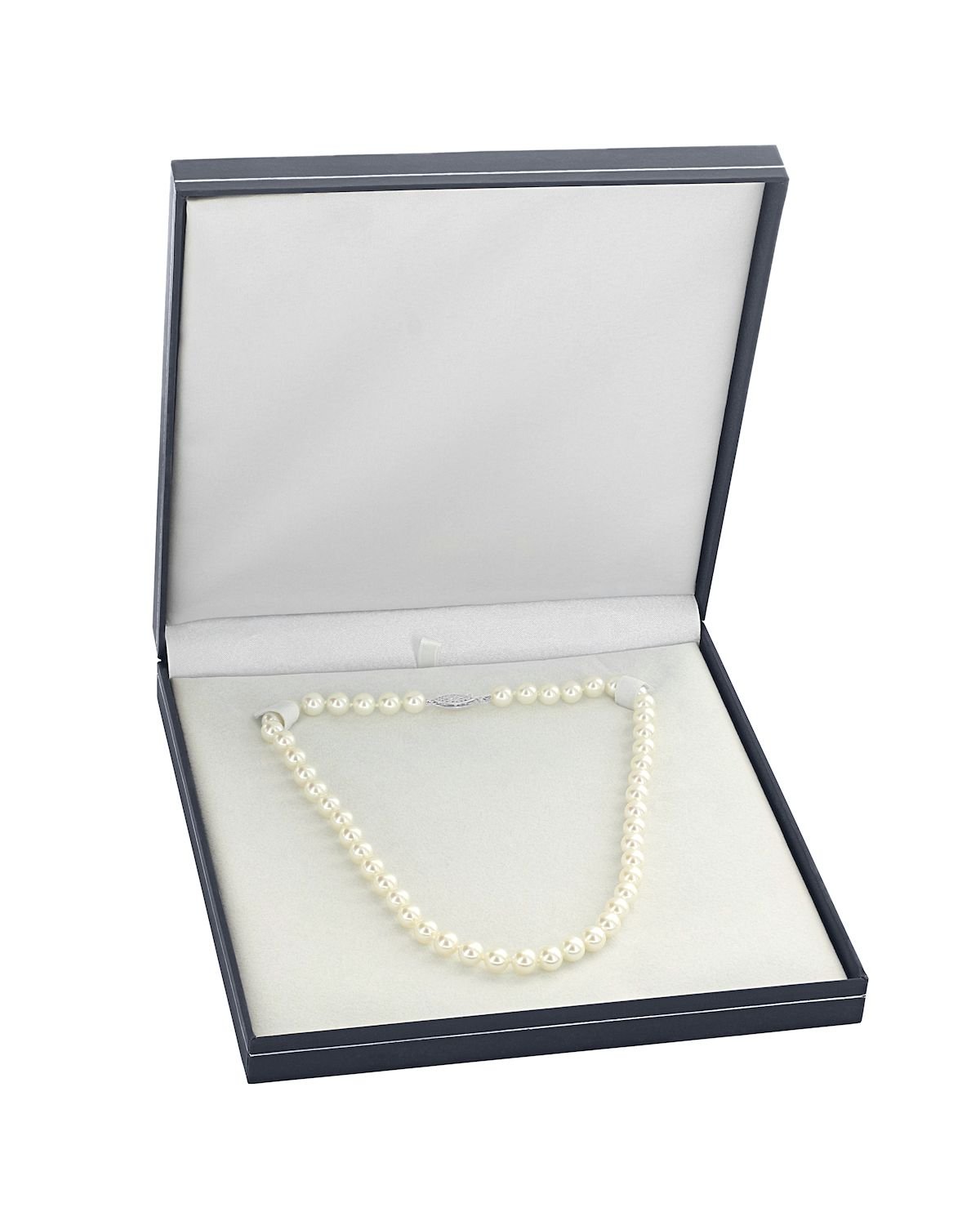 Japanese Hanadama Akoya Pearl Necklace in White