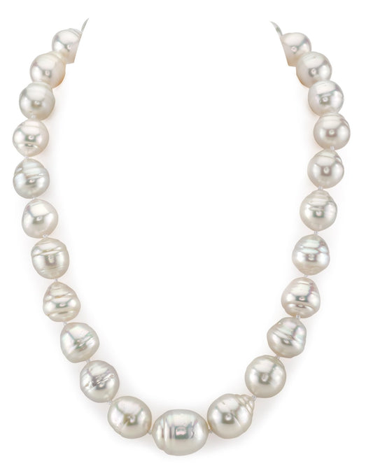 Baroque Pearl Necklace in White 13 to 17 Millimeters