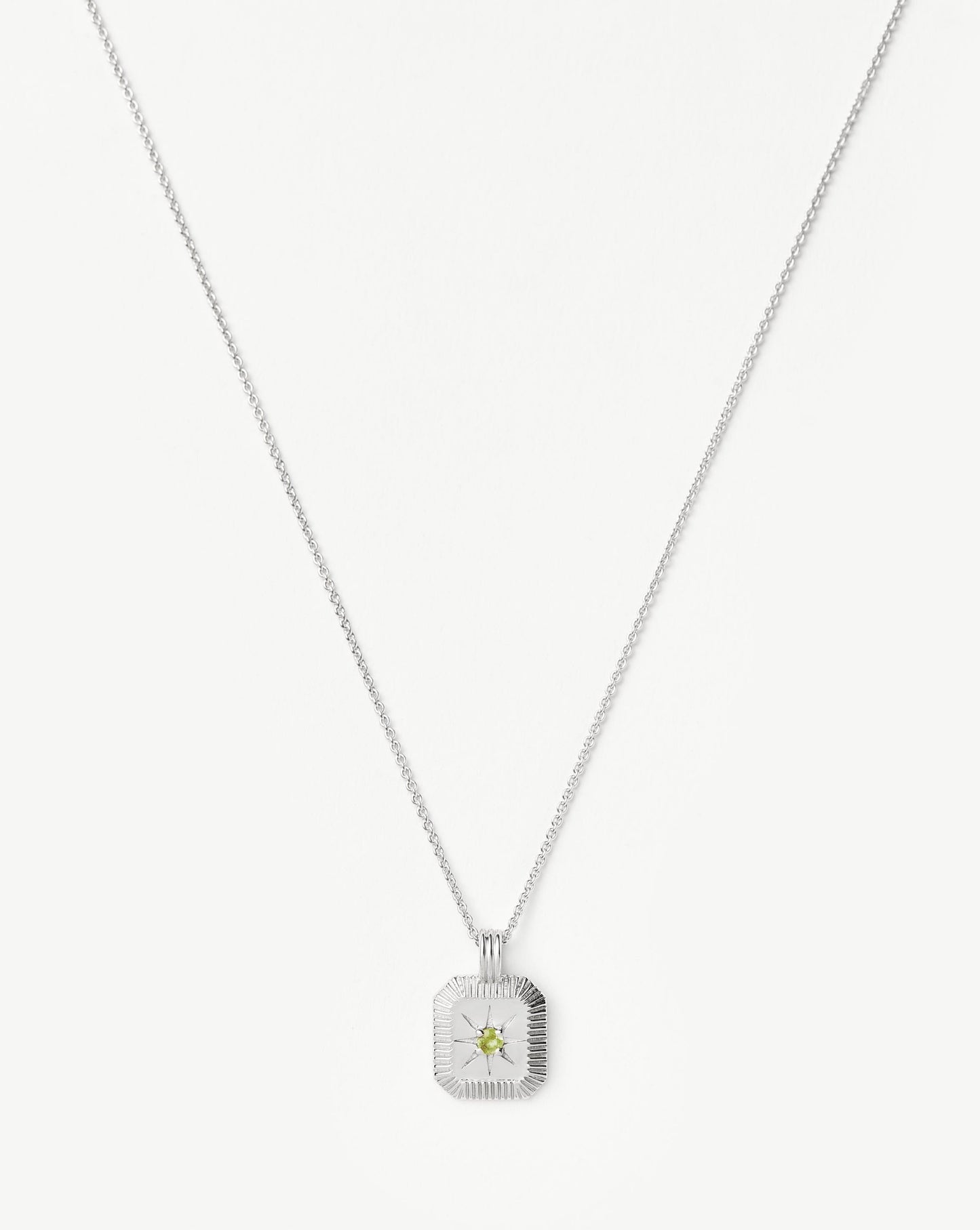 Peridot Pendant Necklace for August Birthdays