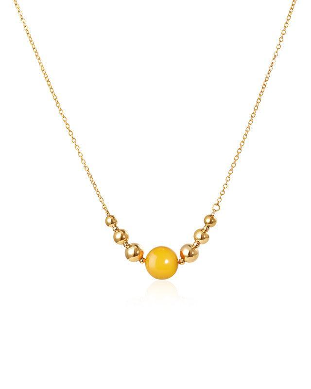 Amber Beeswax Necklace