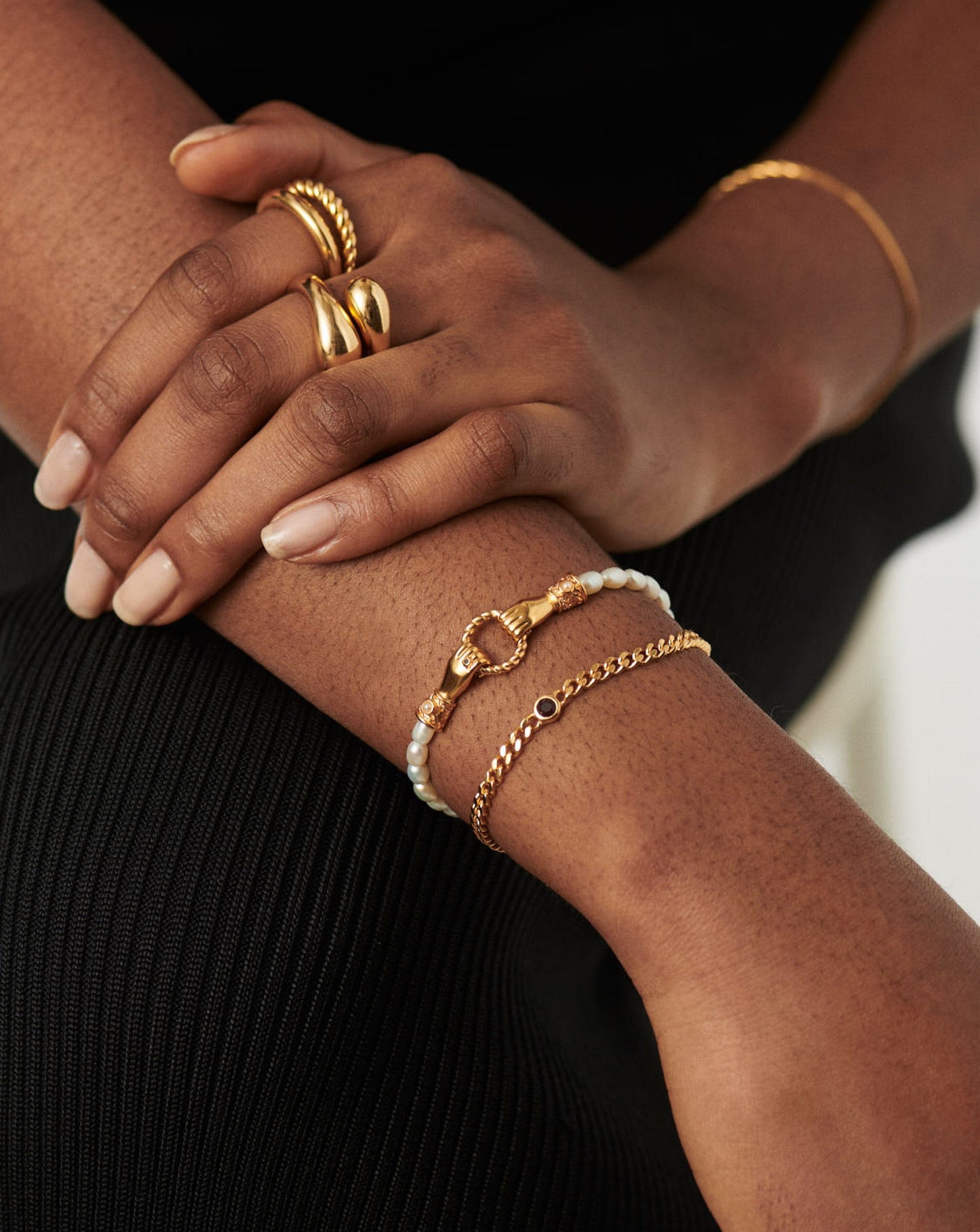 Amethyst Chain Bracelet in 18k Gold Plated Vermeil