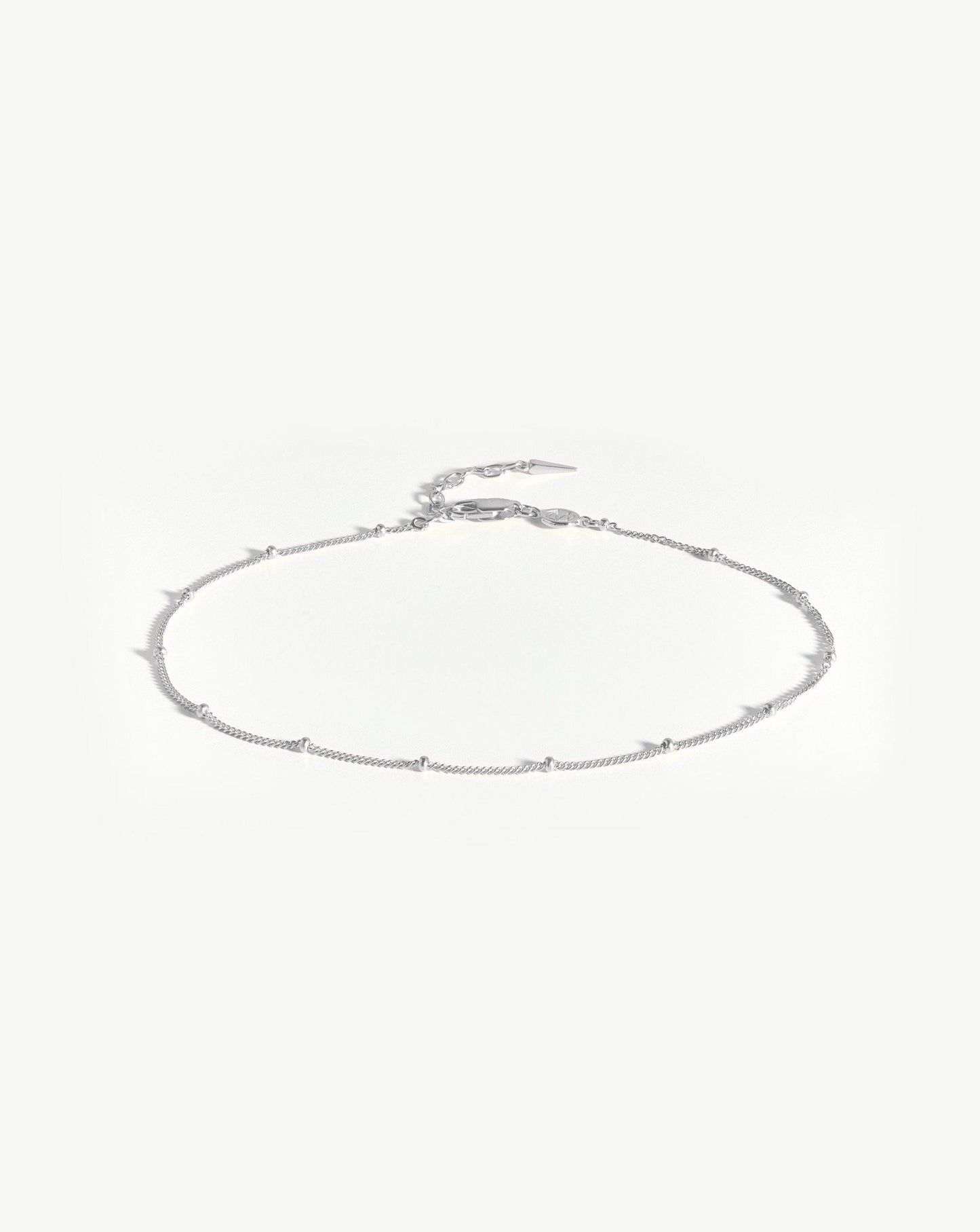 Sterling Silver Bobble Chain Anklet Design