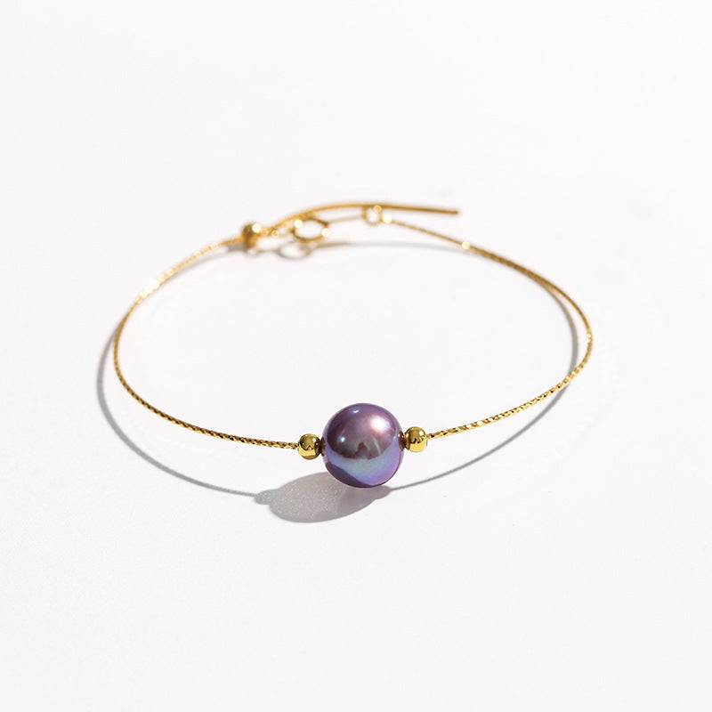 Floating Pearl Chain Bracelet in 8-9mm Size