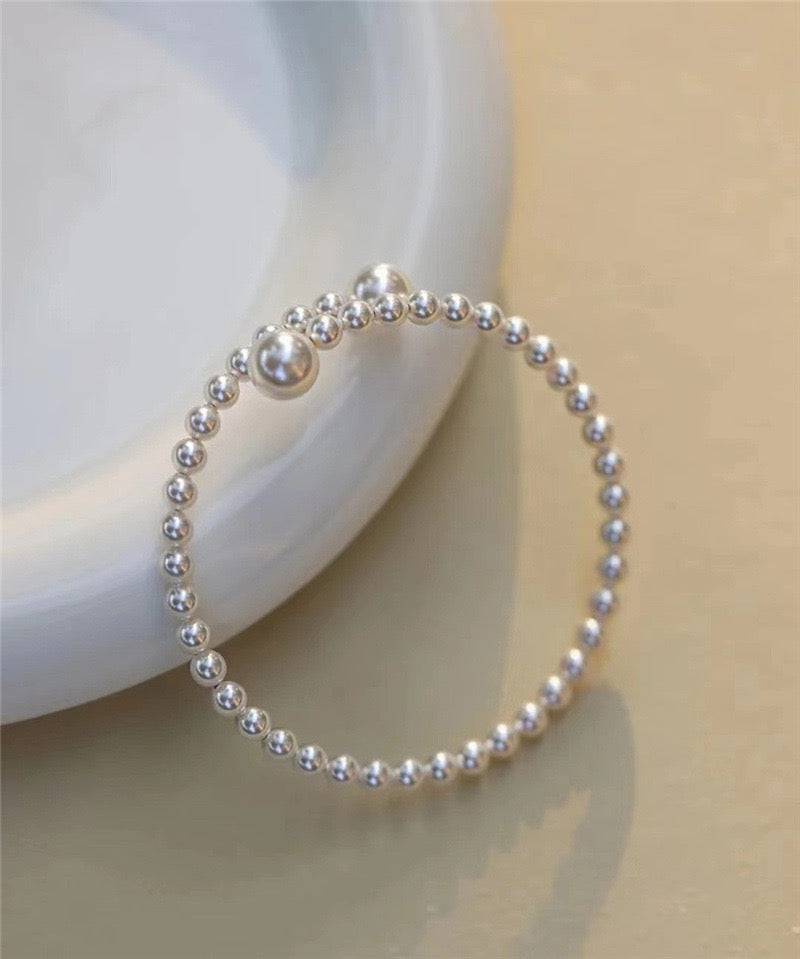 White Freshwater Pearl Eternal Embrace Bracelet