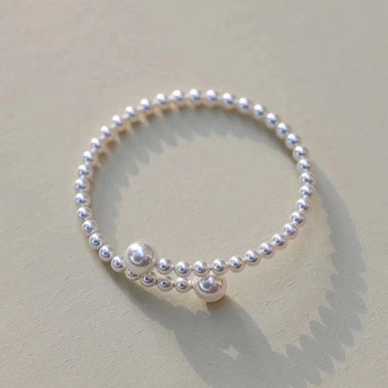 White Freshwater Pearl Eternal Embrace Bracelet