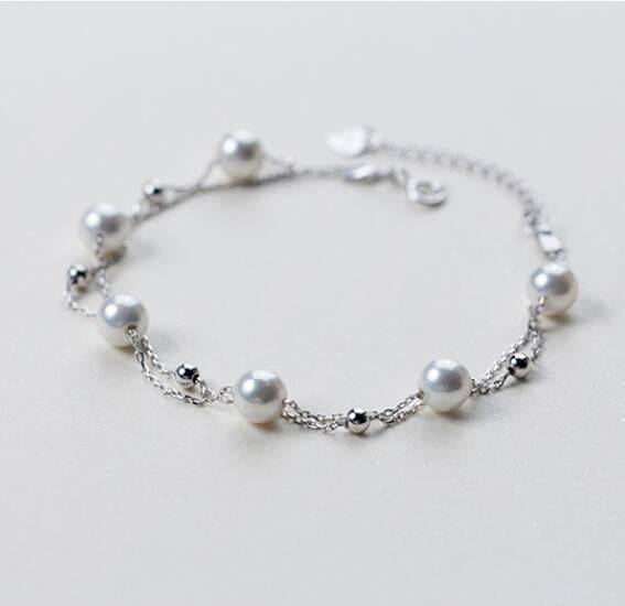 Layered Freshwater Pearl Beaded Bracelet