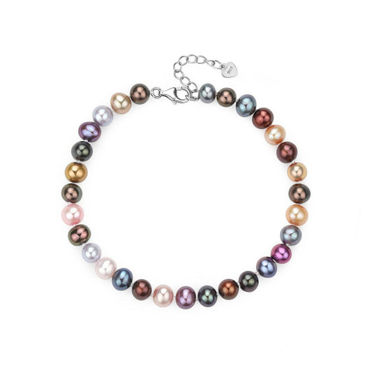 Multicolour Dyed Freshwater Pearl Bracelet