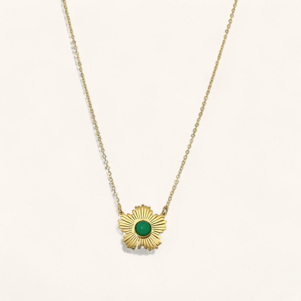 Jade Stone Pendant Necklace for Women