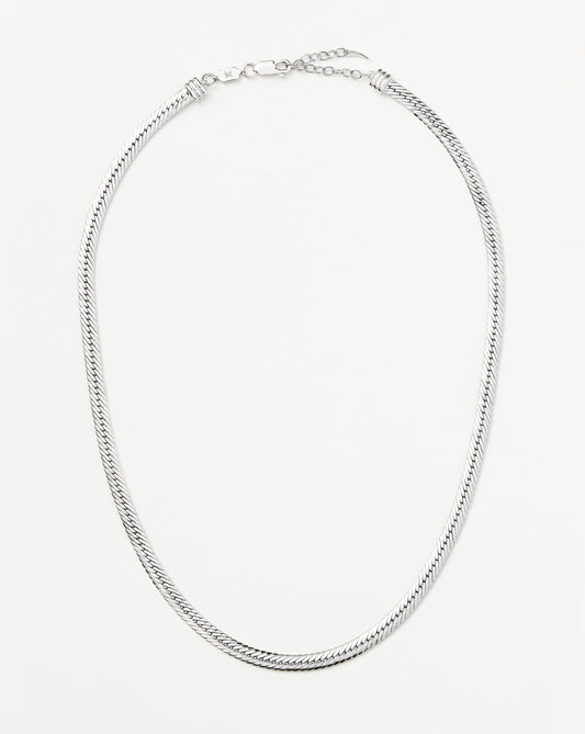 Chain Necklace in Silver Material