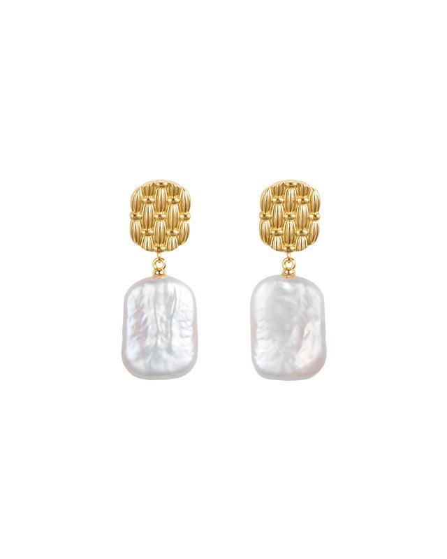 Baroque Pearl Drop Earrings