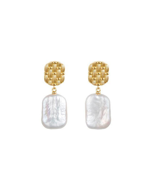 Baroque Pearl Drop Earrings