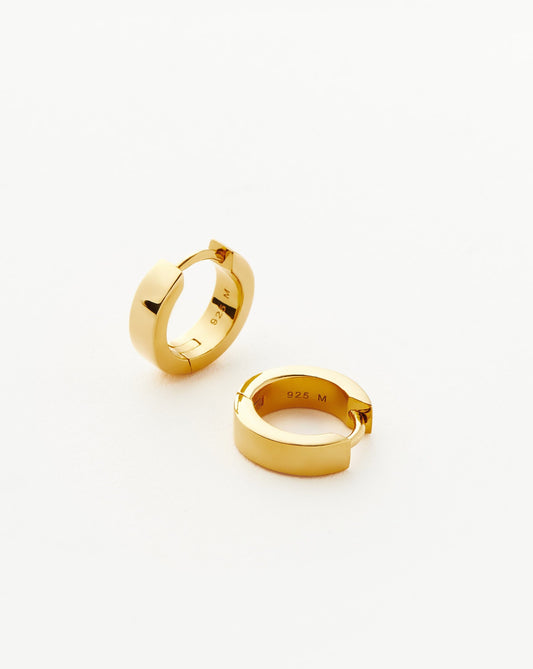 Chubby Tunnel Huggies in 18k Gold Vermeil