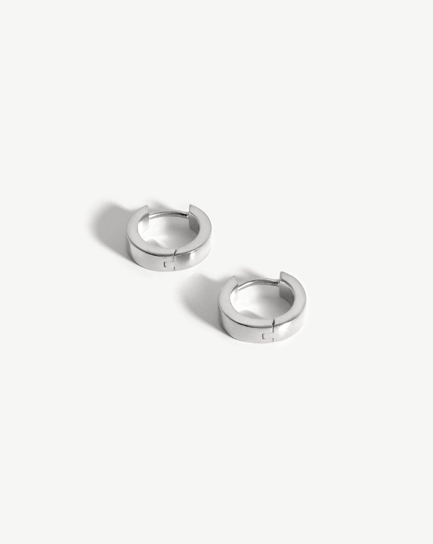 Chubby Tunnel Huggies in Sterling Silver