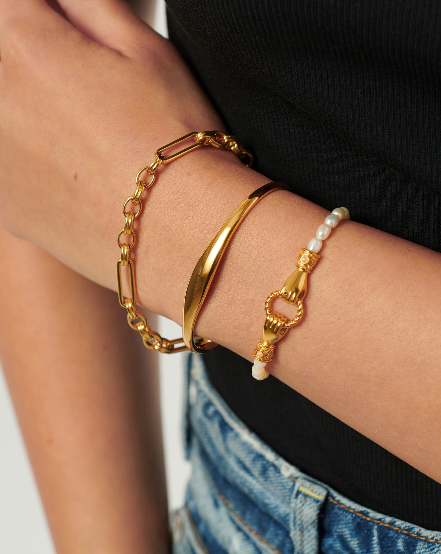 18k Gold Vermeil Cuff Bracelet