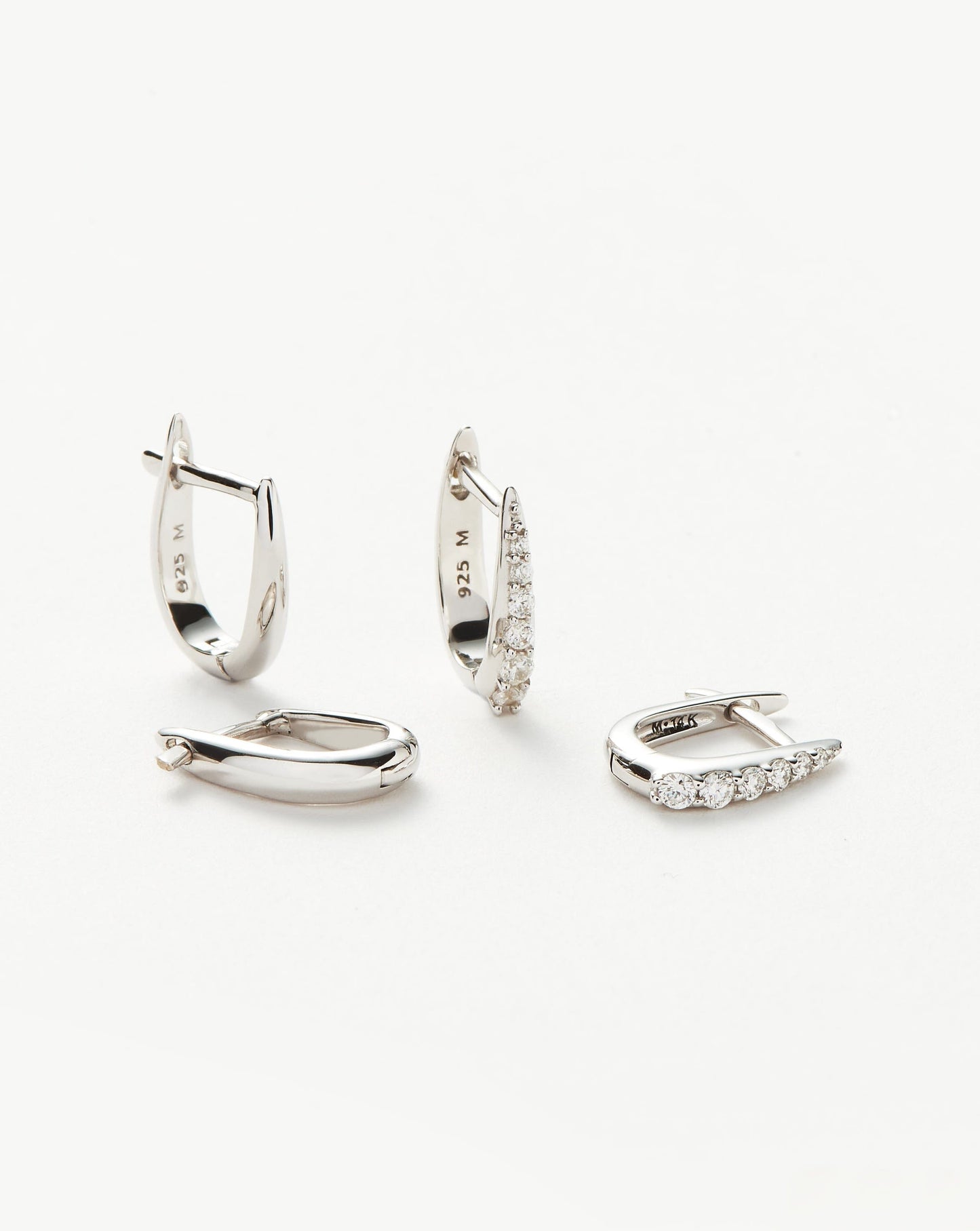 Stylish Claw Huggies Earring Set for Everyday Wear