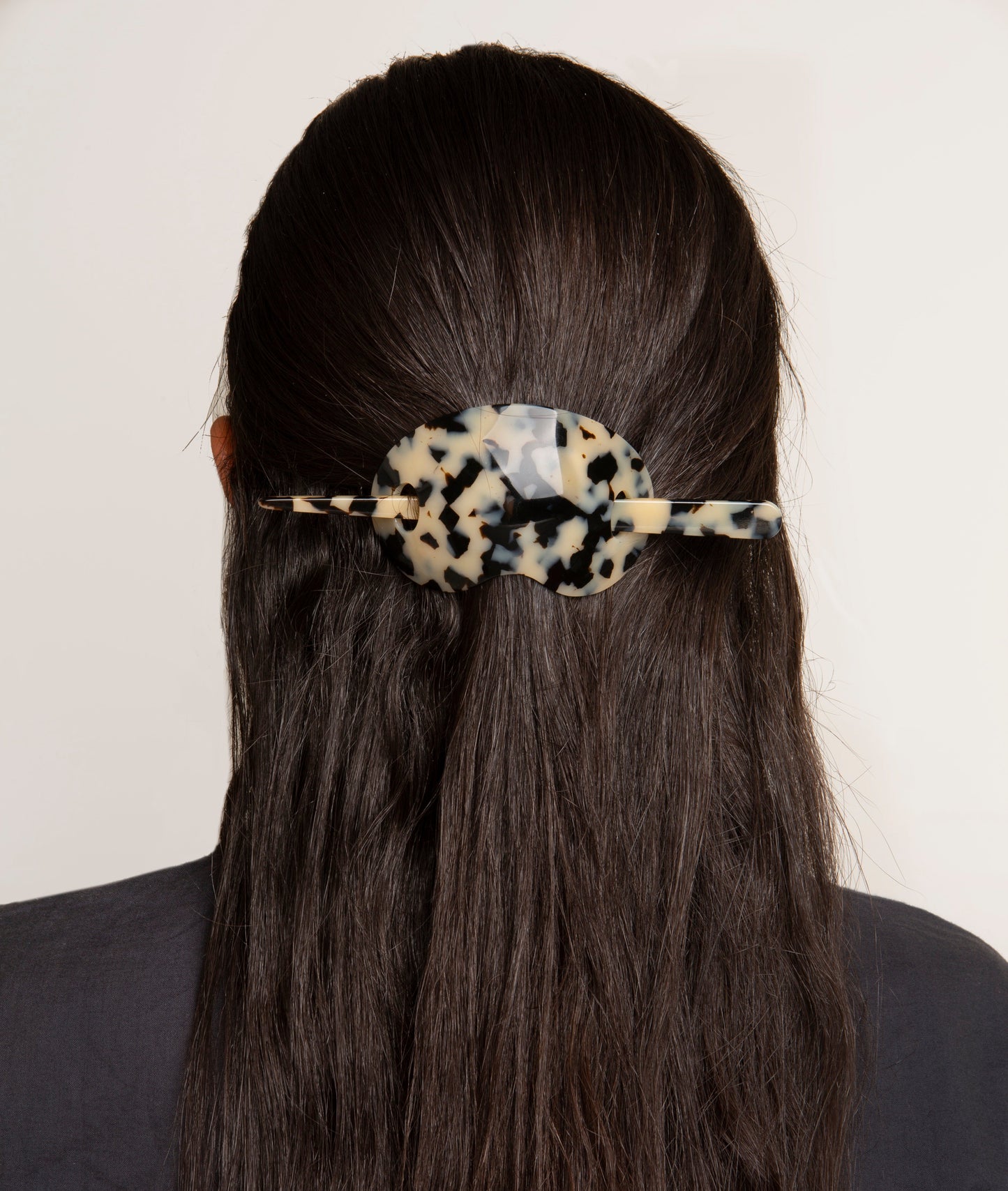 Bean Style Hair Barrette in Durable Material