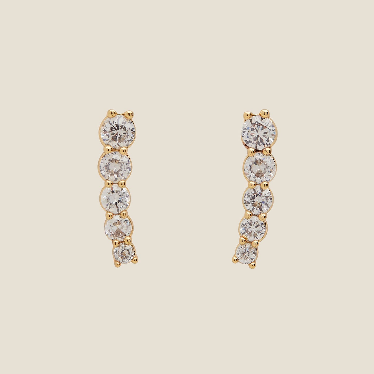 Pavé Crystal Ear Climbers for Elegant Style