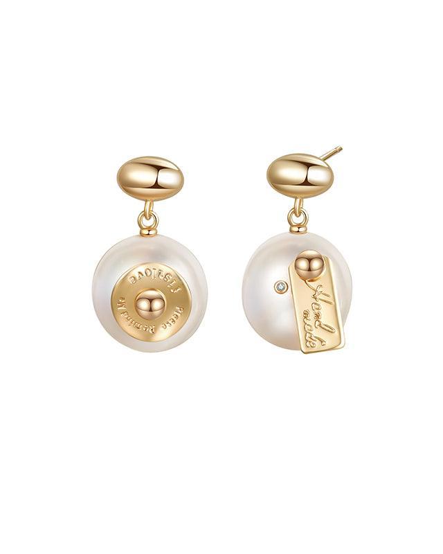 Baroque Pearl Drop Earrings in Elegant Design 1