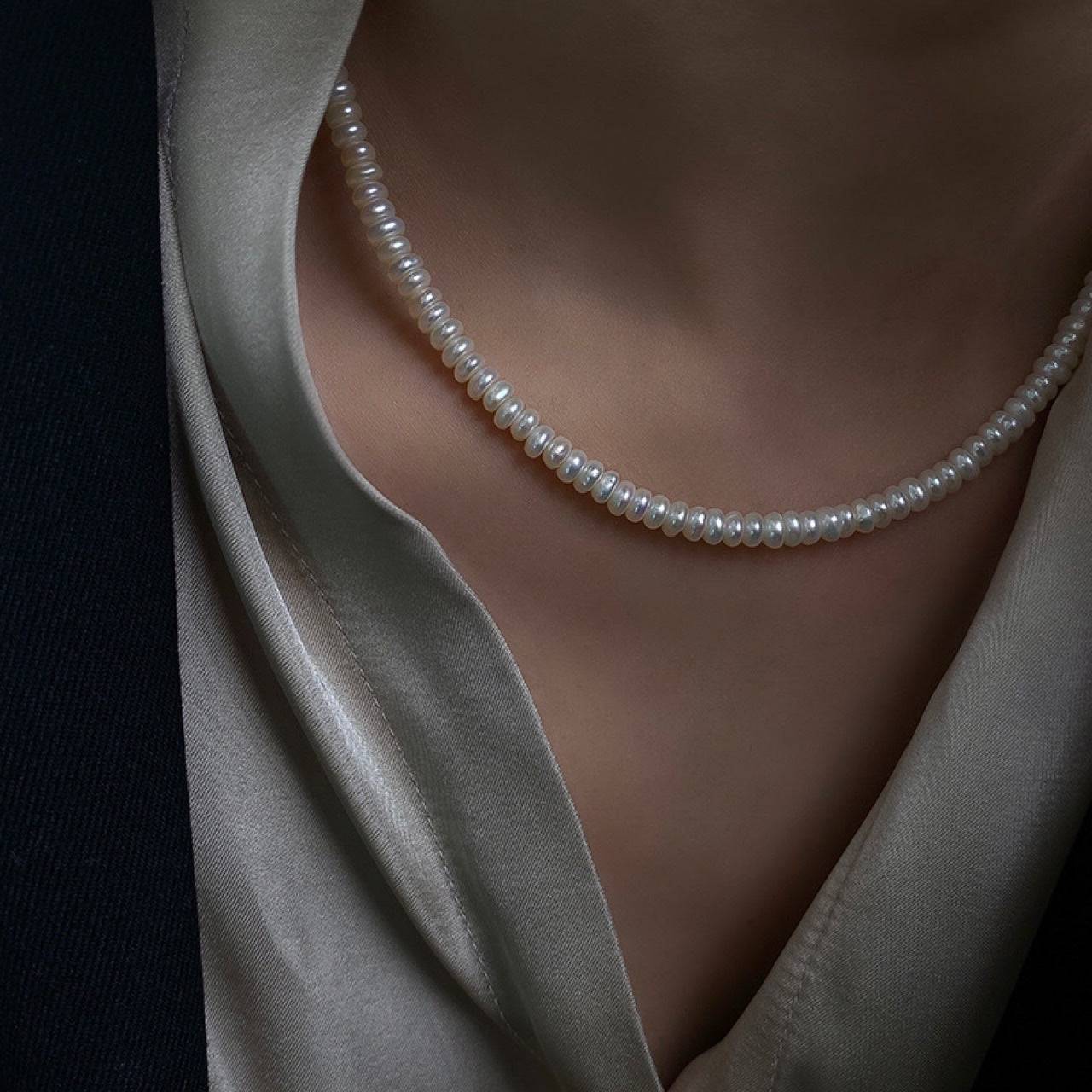 Natural Rice Pearls Necklace for Elegant Style