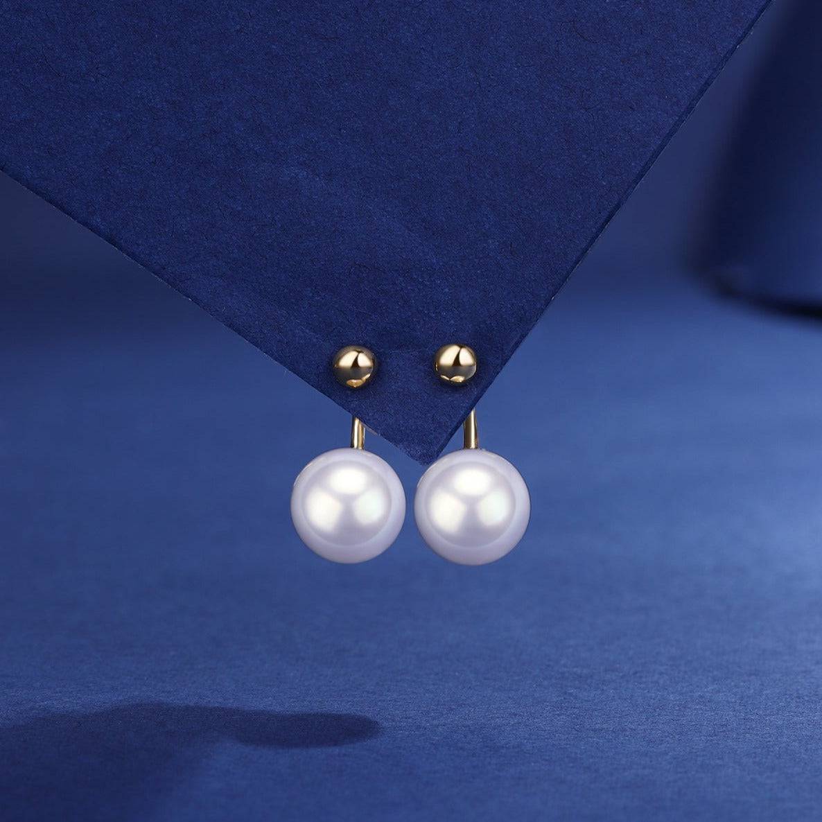 Freshwater Edison Pearl Earrings 10-11mm AAAA Quality