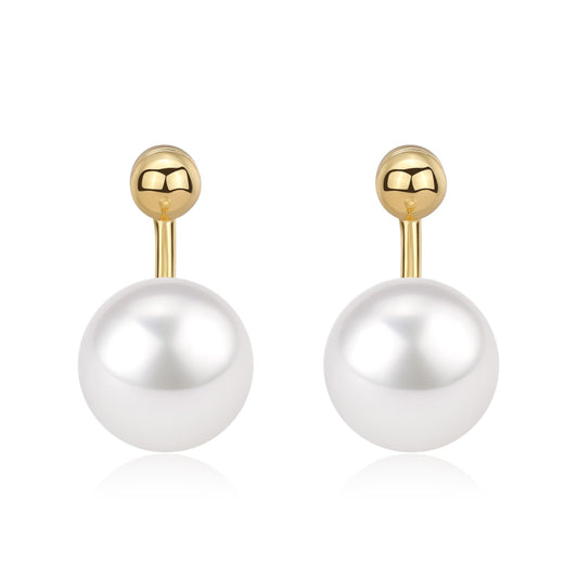 Freshwater Edison Pearl Earrings 10-11mm AAAA Quality