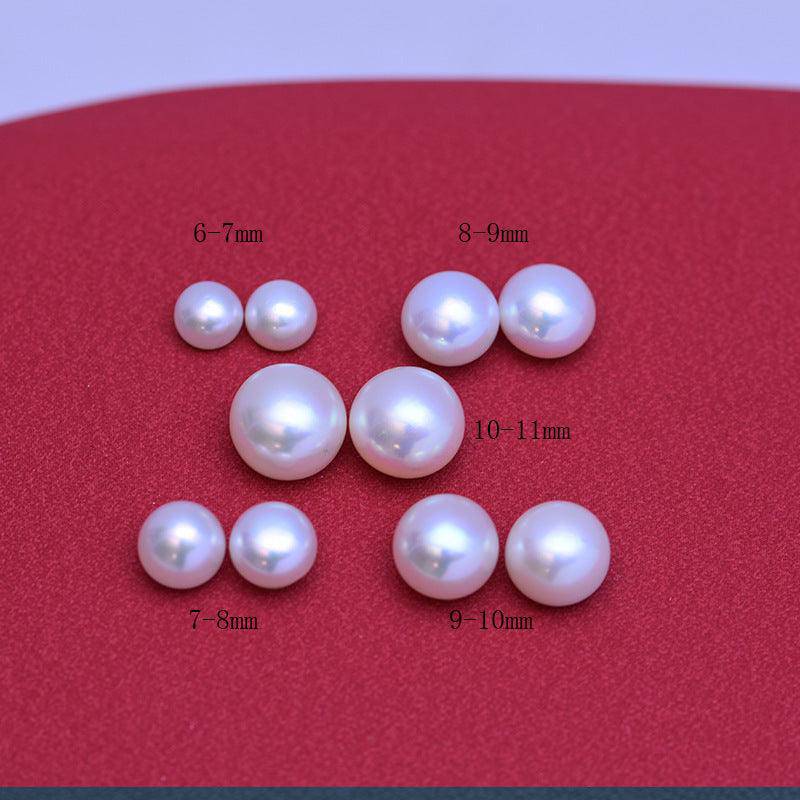 Classic Button Freshwater Pearl Stud Earrings 11-12mm