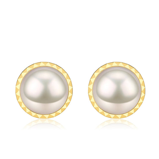 Mabe Pearl Pendant Earrings in 14-15mm Size