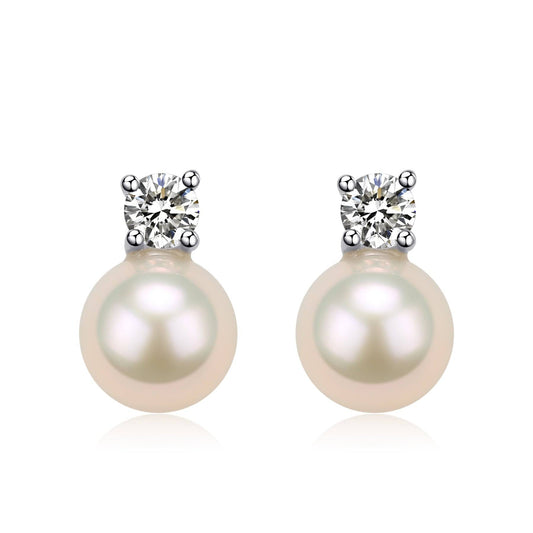 Freshwater Pearl Sasha Style Earrings 8-10mm