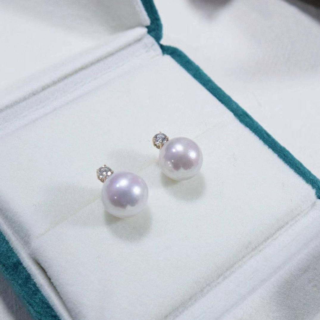 Freshwater Pearl Sasha Style Earrings 8-10mm