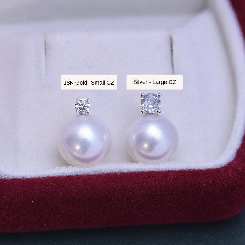 Freshwater Pearl Sasha Style Earrings 8-10mm