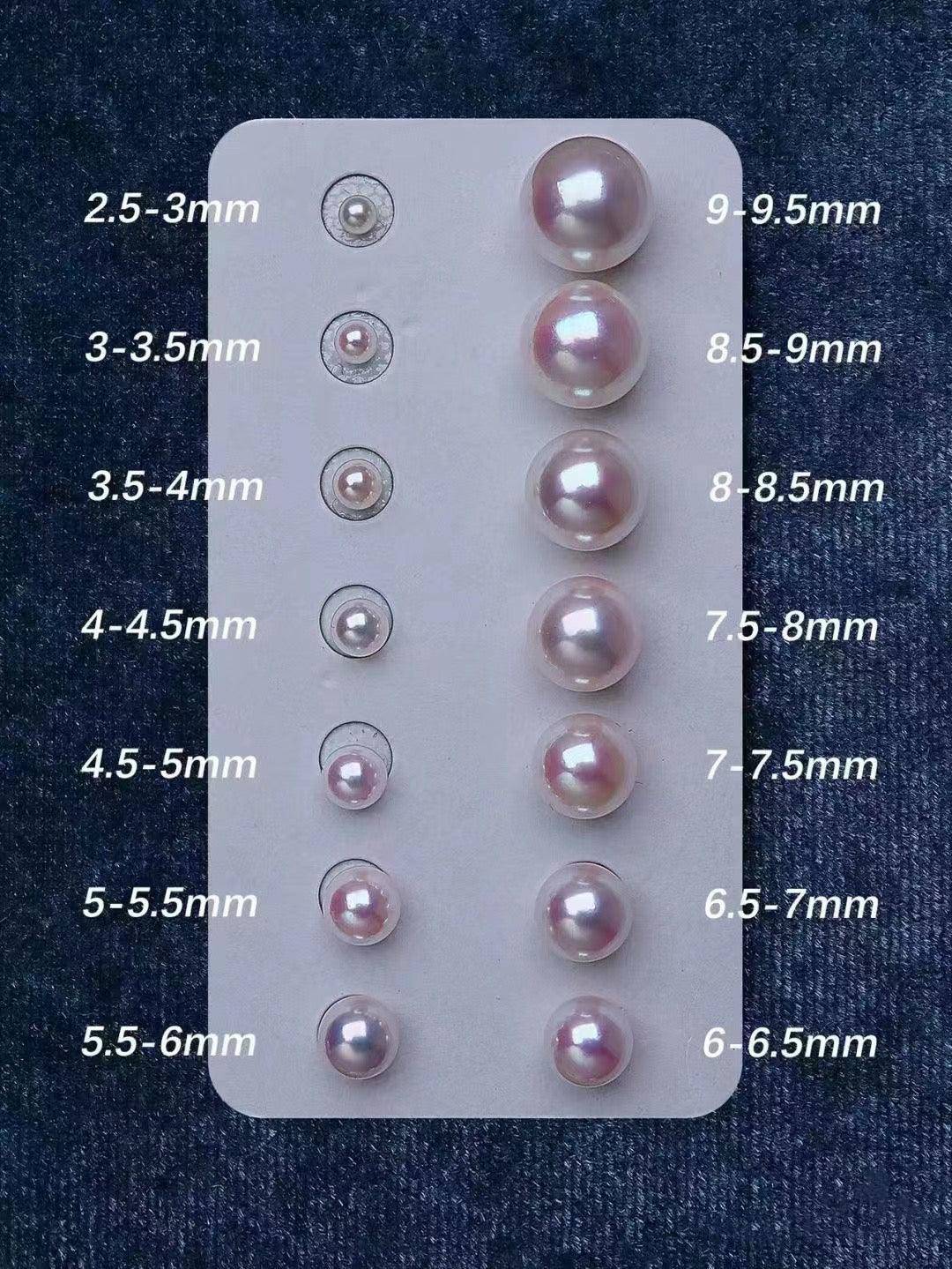 Pink Button Freshwater Pearl Stud Earrings 7-8mm