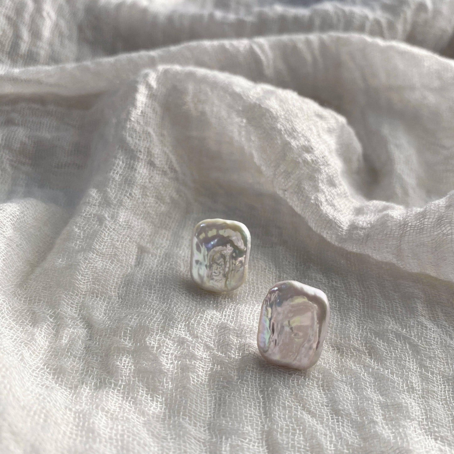 Baroque Freshwater Pearl Stud Earrings