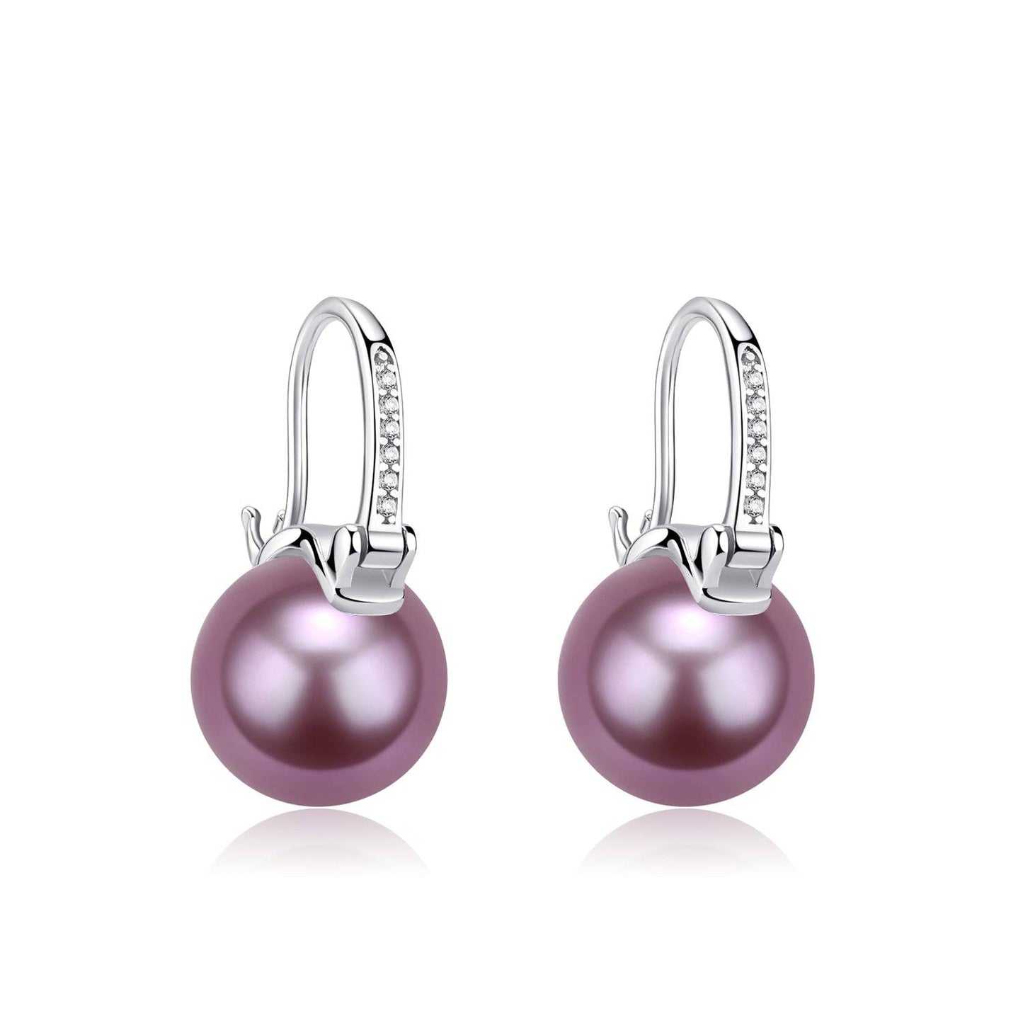 Elegant Freshwater Pearl Bucket-Shaped Earrings in 11-12mm