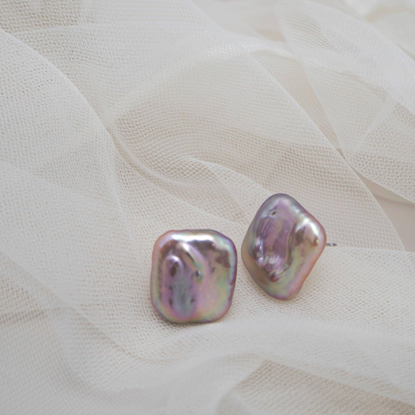 Baroque Freshwater Pearl Stud Earrings