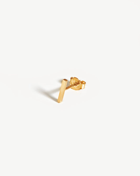 Single Stud Earring in 14k Solid Gold