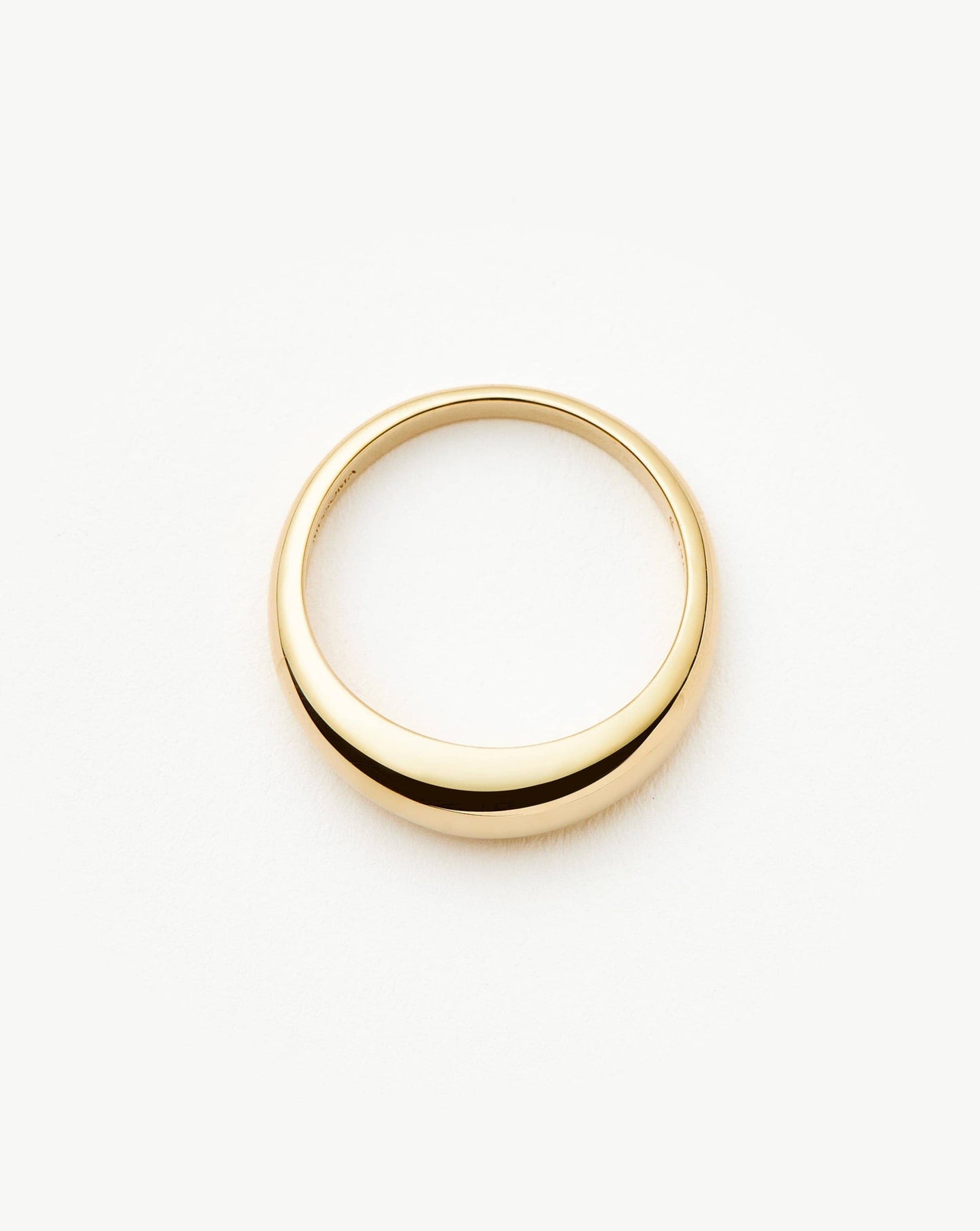 Classic Dome Ring in Solid 14k Gold