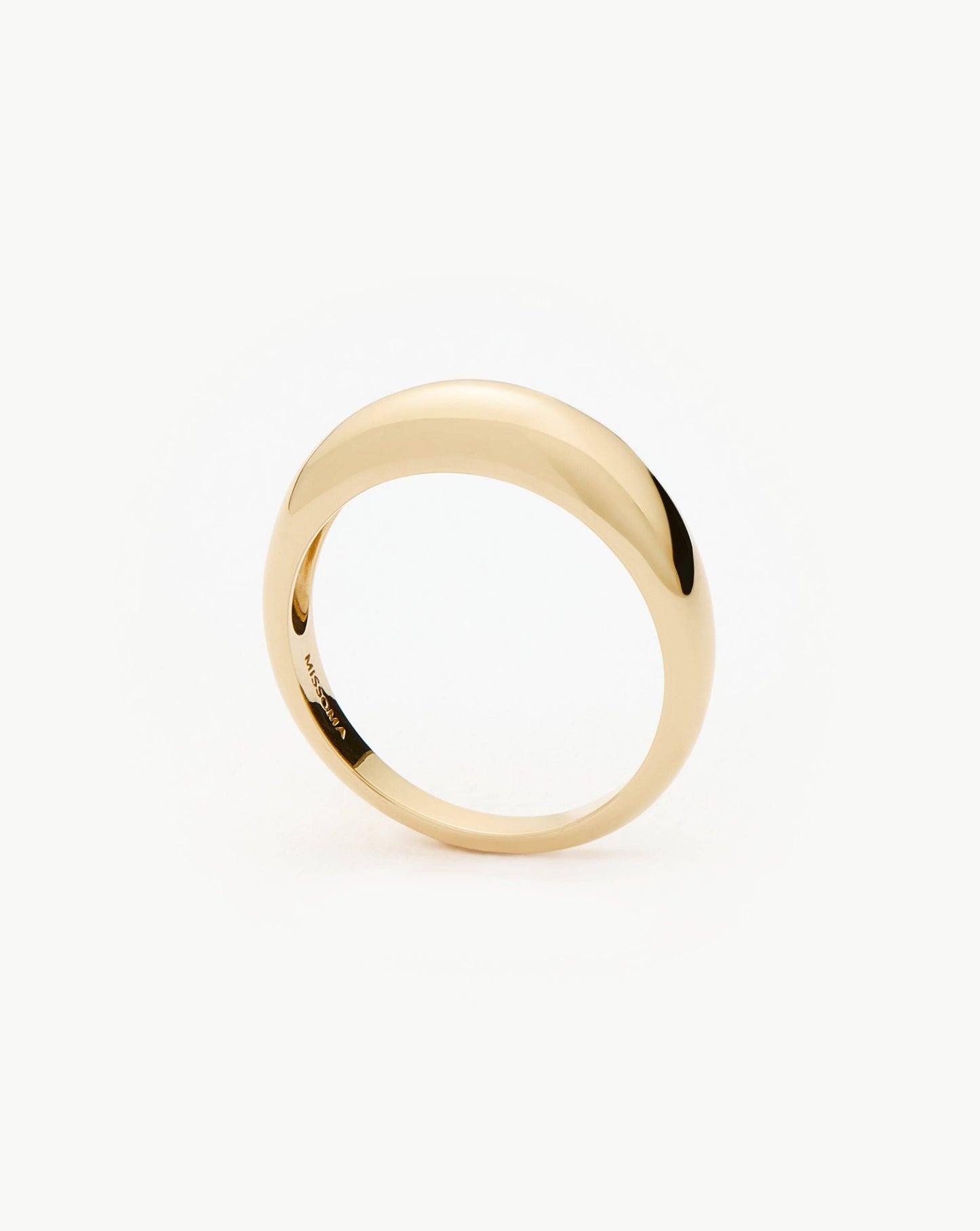 Classic Dome Ring in Solid 14k Gold