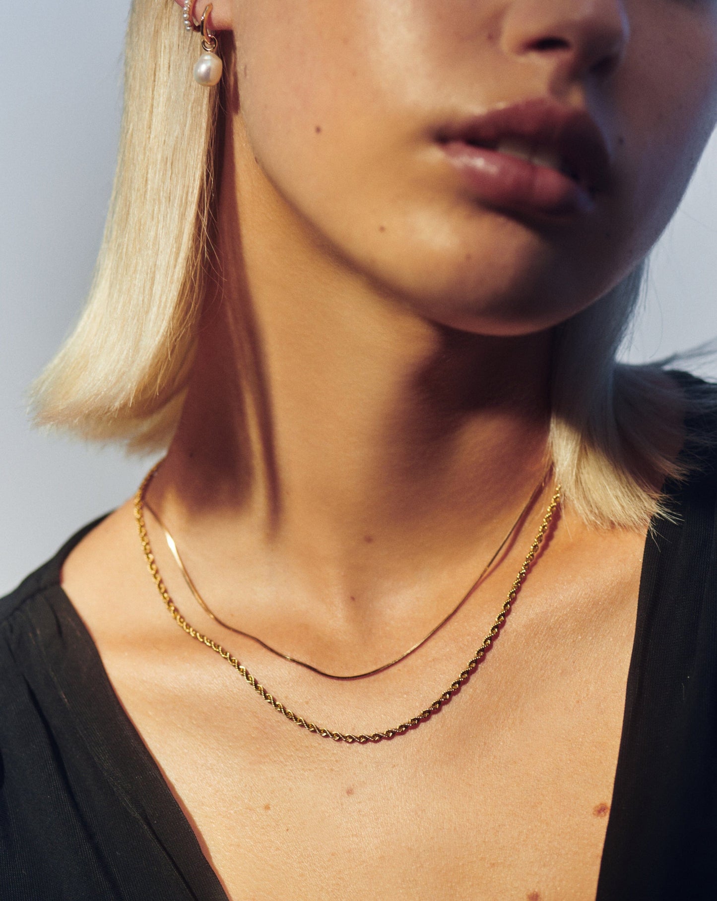 Classic Rope Chain Necklace in Fine Material