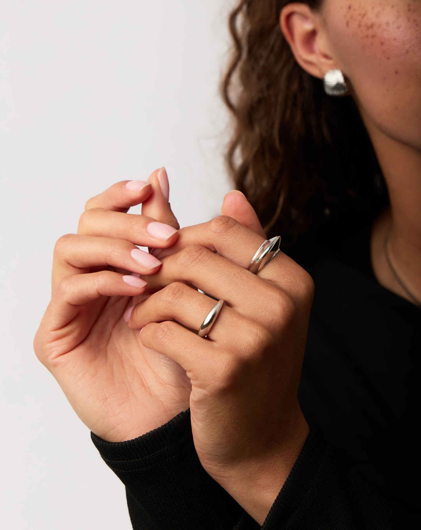 Sterling Silver Dome Stacking Ring Design